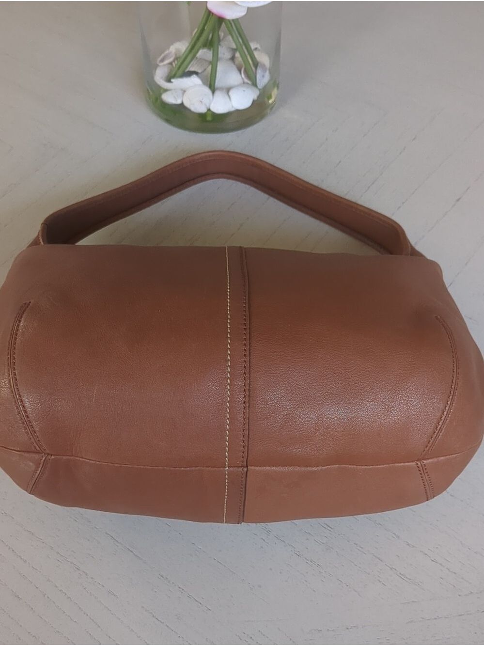 Coach Ergo Leather Hobo Bag F12347 in saddle/tan leather. - Picture 8 of 14
